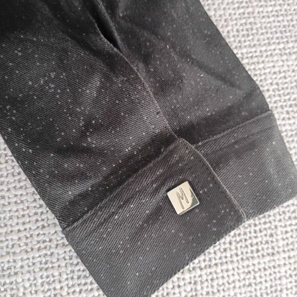 Claude Montana Paris Black Denim Snap-Front Jacket – IT 46 (US approx M/L) - Picture 8 of 8